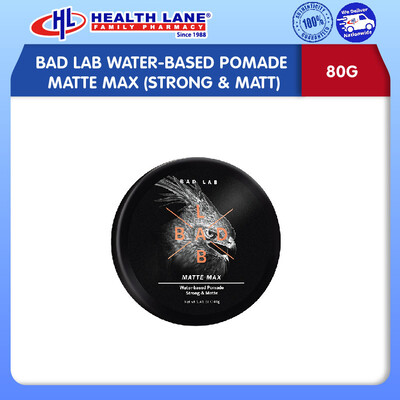 BAD LAB WATER-BASED POMADE MATTE MAX (STRONG & MATT) 80G